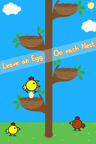 Happy Mrs Chicken : Climb and jump the tree funny game For kids Boys & Girls - Fun Holiday Edition screenshot 2