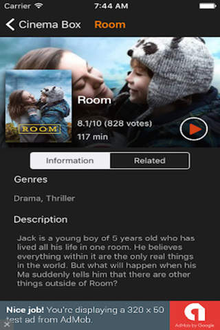 Cinema Box - Free Movies and Preview Trailer HD screenshot 3