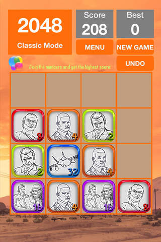2048 + UNDO Number Puzzle Game “ Grand Theft Auto Edition ” screenshot 2