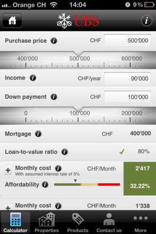 UBS Mortgages screenshot 2