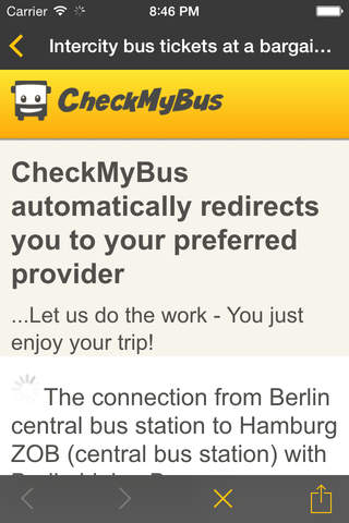 CheckMyBus Bus Search screenshot 4