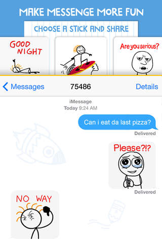 Stick Texting - A Whole Conversation screenshot 2