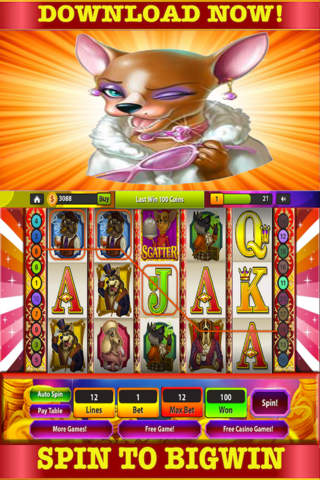 Casino & Las Vegas: Slots Dog Spin Wild Forest Free game screenshot 2