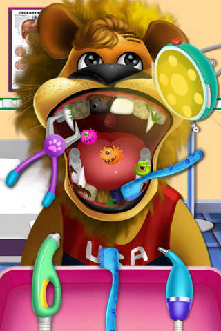 Mr.Lion's Private Dentist - Teeth Manager&Pets Sugary Care screenshot 2