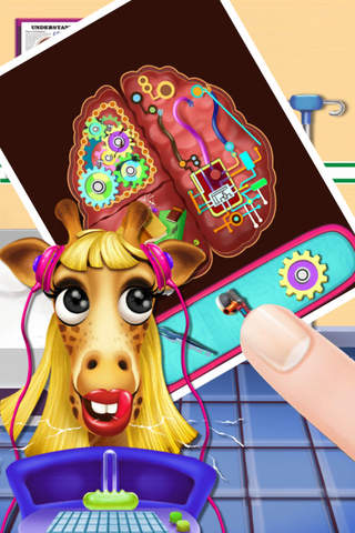 Giraffe Princess's Brain Cure - Pets Home&Sugary Doctor screenshot 3