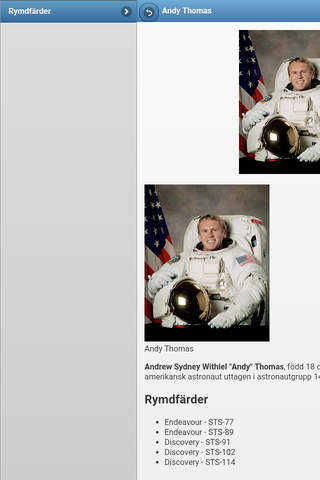 Directory of astronauts screenshot 4