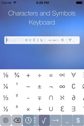 Zeichen und Symbole Tastatur screenshot 4