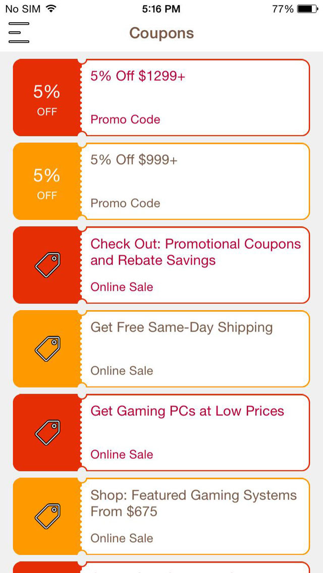 App Shopper Coupons for CyberPower PC