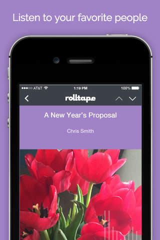 Rolltape: Voice messages for friends and followers screenshot 2
