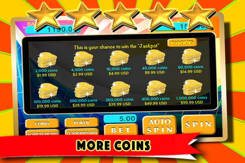 2016 A Caesars Fortune Lucky Slots Deluxe - Spin And Win FREE Casino Slots screenshot 4