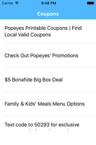 Coupons for Popeyes Chicken & Biscuits App screenshot 2