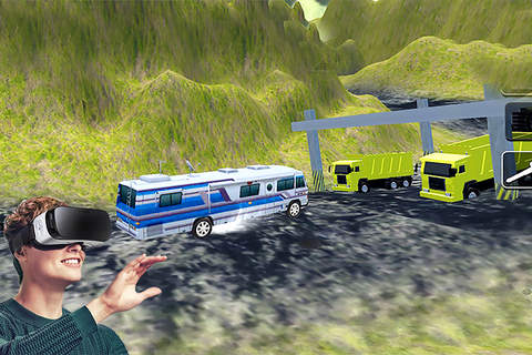 Vr 18 Wheeler Big Truck Parking Pro screenshot 4