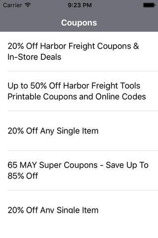 Coupons for Harbor Freight Tools App screenshot 2