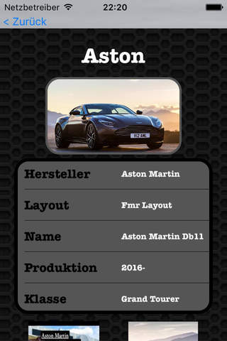 Best Cars - Aston Martin DB11 Edition Photos and Video Galleries FREE screenshot 2