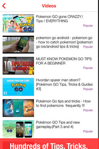 PokeGo Tube - Video Guides for Pokemon Go Edition screenshot 2