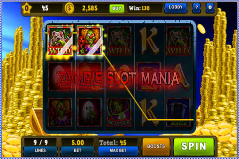 HD Zombie Slot-A Casino Game Machines! screenshot 4