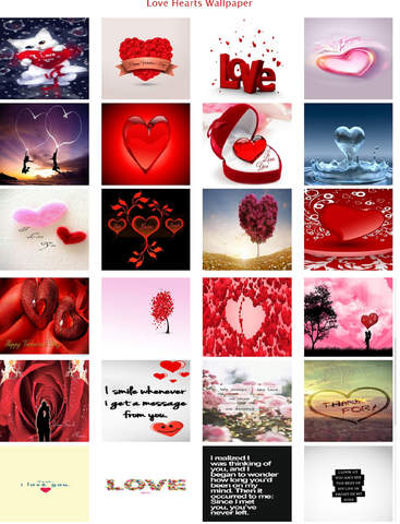 Hearts Frames Hearts Wallpaper screenshot 2