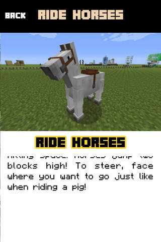 HORSE MOD FREE - Rideable Horses Mods for Minecraft PC Guide Edition screenshot 4