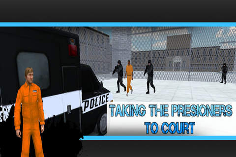 Police Van Prisoner Delivery 3D screenshot 3