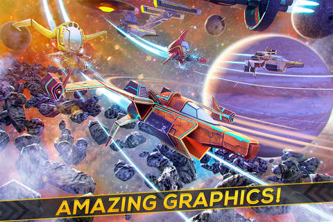 Space Ship Trek Beyond the Gems | Sky Craft Flying Game For Free screenshot 3