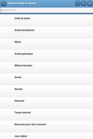 Units of measure screenshot 2