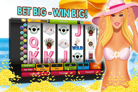 Beach Girls Super Slot Machine Casino screenshot 2