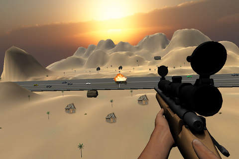 Modern Sniper: Road Traffic Hunter Free 3D screenshot 4