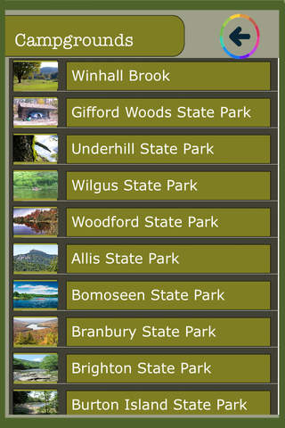 Vermont State Campground And National Parks Guide screenshot 2