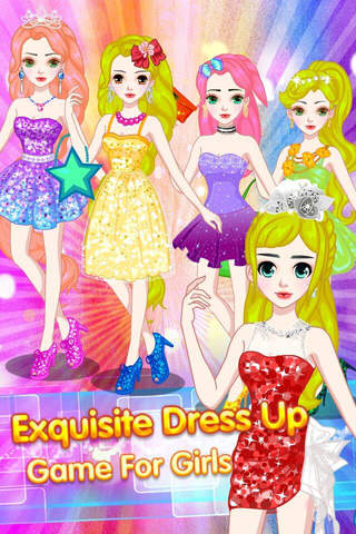 Shiny Princess Dress up - Fashion Prom Makeover Salon,Beauty New Costumes screenshot 2