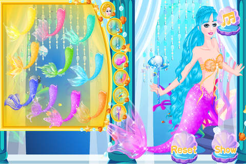 芭比公主游戏人鱼公主的美发沙龙 - 女孩子们的美容、打扮、化妆、换装游戏 screenshot 2