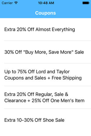 Coupons for Lord and Taylor Shopping App screenshot 4
