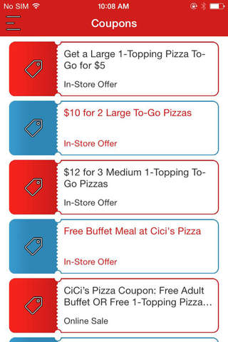 Coupons for CiCi's Pizza + screenshot 2