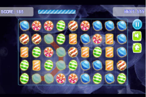 Candy line ! Move ! free, matching 3, game collapse for kids and fiends screenshot 2