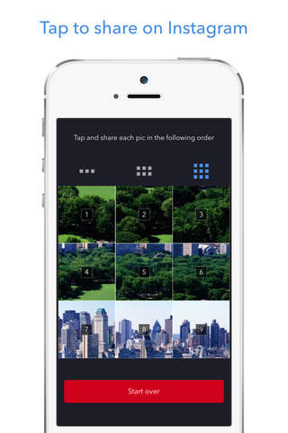 Insta Grid Post - Split Photo Collage Maker & Upload Big Tile Pic Banner for Instagram, Free screenshot 3