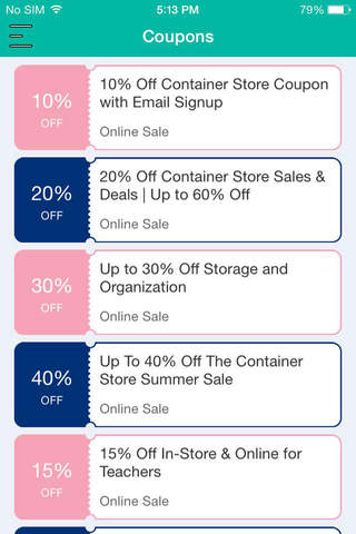 Coupons for Shopgetorganized screenshot 2