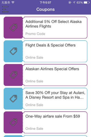 Coupons for Alaska Airlines screenshot 2