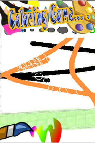 Paint Kids Game NINJA HATTORI KUN Free Edition screenshot 2