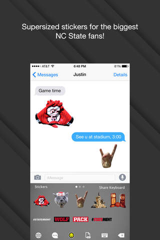 NC State Emoji Keyboard screenshot 2