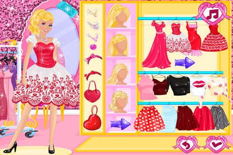 小公主苏菲亚尴尬的情人节 - 化妆换装沙龙，女生小游戏免费 screenshot 2
