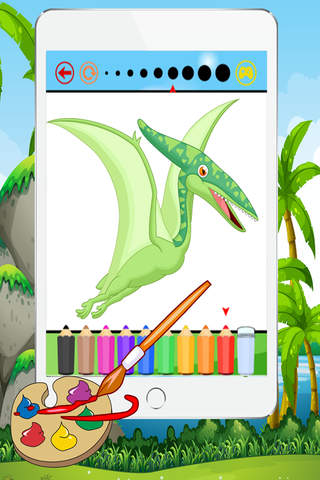 Paint Coloring Book Dinosaur All Pages Colorful screenshot 4