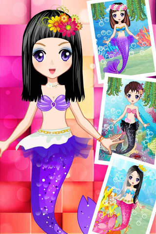 Dress up Mermaid Princess – Beautiful Ocean Belle Dress up & Makeup Game for Girls and Kids screenshot 3