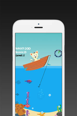 Cat Fishing Game Free screenshot 2
