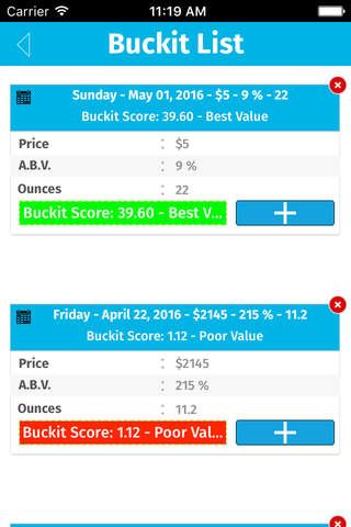 Buckit - The Craft Beer Value Calculator screenshot 4