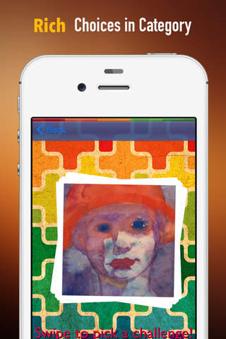 Memorize Famous Art Expressionism by Sliding Tiles Puzzle: Learning Becomes Fun screenshot 2