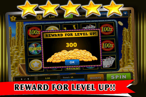 777 Golden Coins Casino Slots - 100x Jackpot Deluxe Edition screenshot 4