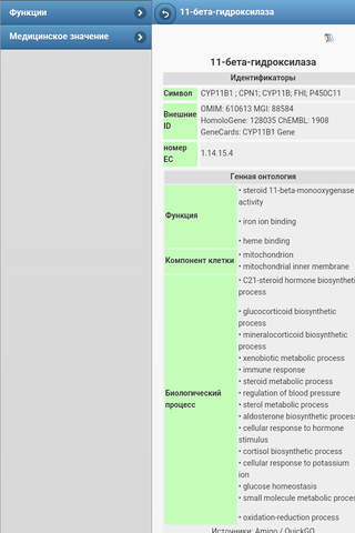 Directory of enzymes screenshot 3