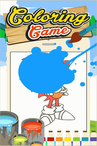 Coloring For Kids Page sonic Hedgehog Version screenshot 2