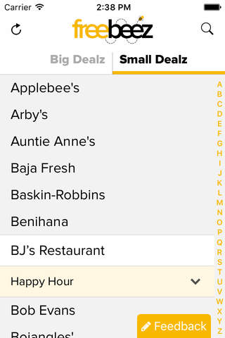 Freebeez - Free App. Free Food. screenshot 2