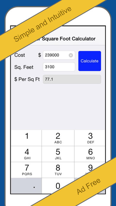 Download Cost Per Square Foot Calculator Free AppsHawk