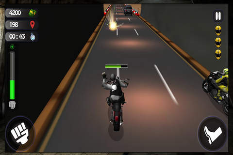 Traffic Attack Rider Free - Rule on the Roads with traffic Racing and punch and kick the opponents in freeway bike racing game screenshot 4